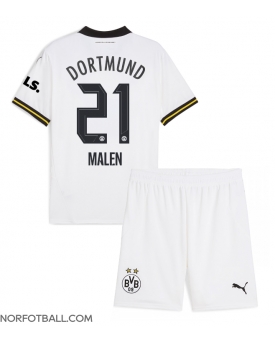 Billige Fotballdrakt Borussia Dortmund Donyell Malen #21 Replika Tredjedraktsett Barn 2024-25 Kortermet (med bukser)